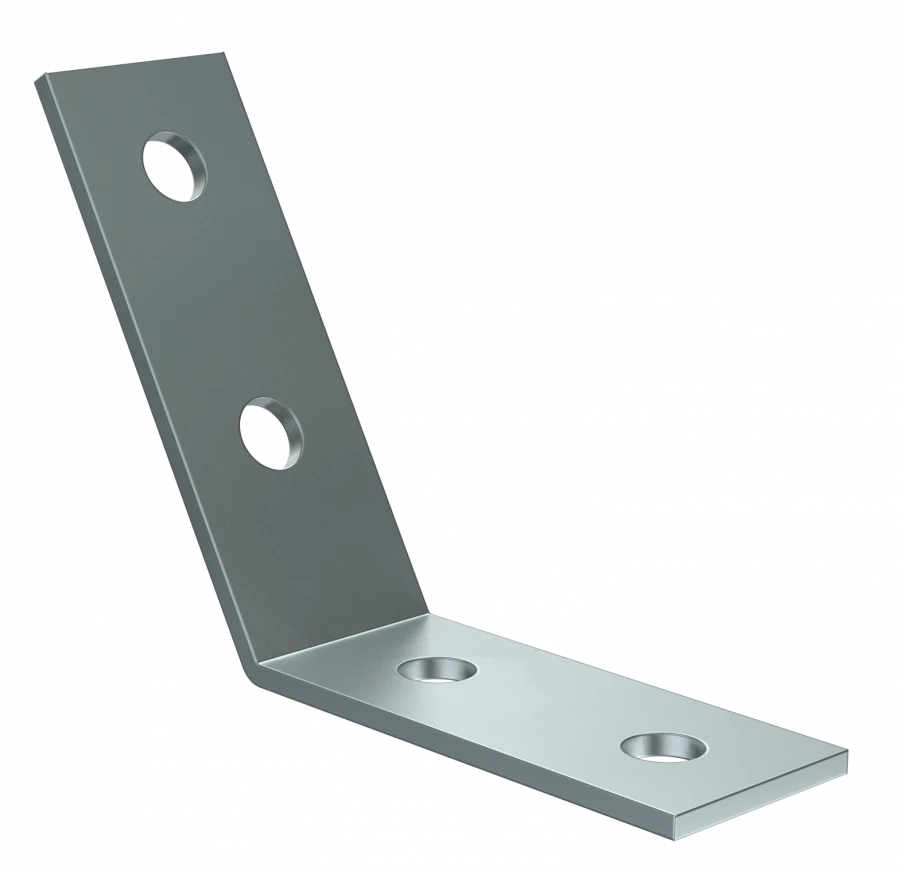 60-Degree Angled Mounting Bracket EA for STRUT Profile