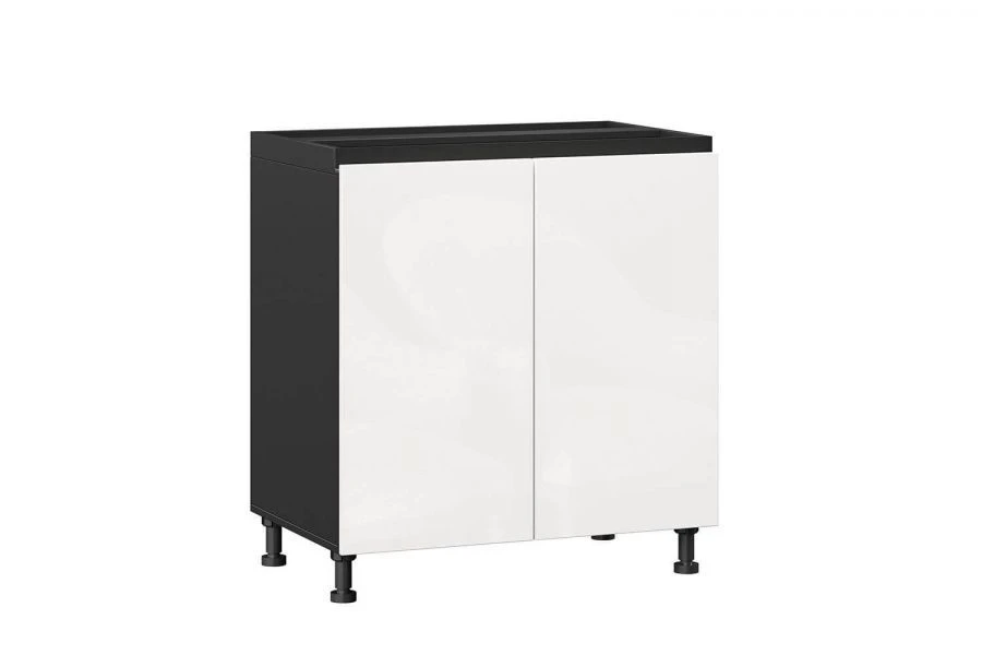 Kitchen Cabinet Facade Set 800mm (White Gloss/Black) - Sherwood LD.281650.000