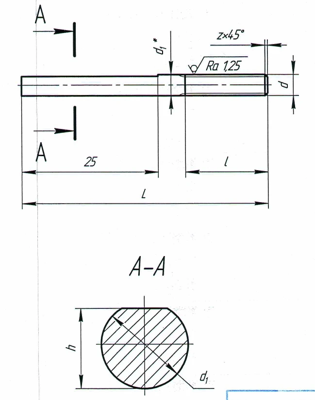 Testing Studs for Locking Properties of Self-Locking Nuts 704.AC.122.00, 704.20.150