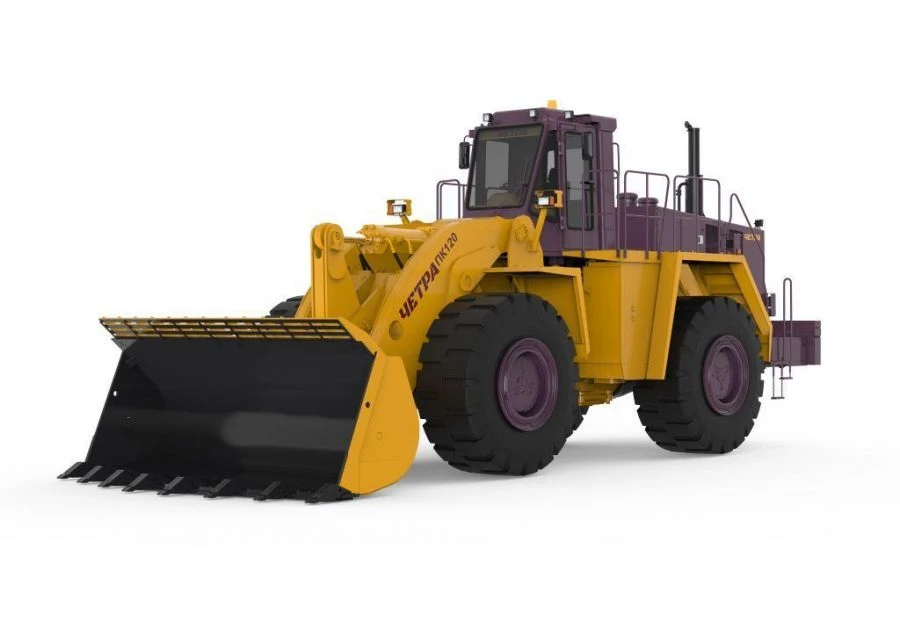 Single-Bucket Front Loader for Efficient Material Handling CHETRA PC120