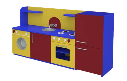 Kitchen Play Corner with Refrigerator, Model Dm 7907
