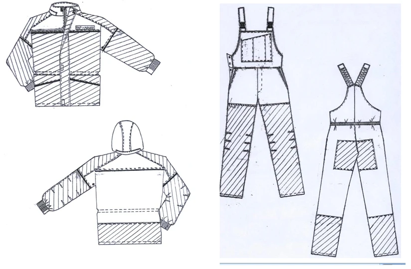 Women's Protective Suit (Jacket, Overalls) for Industrial Use