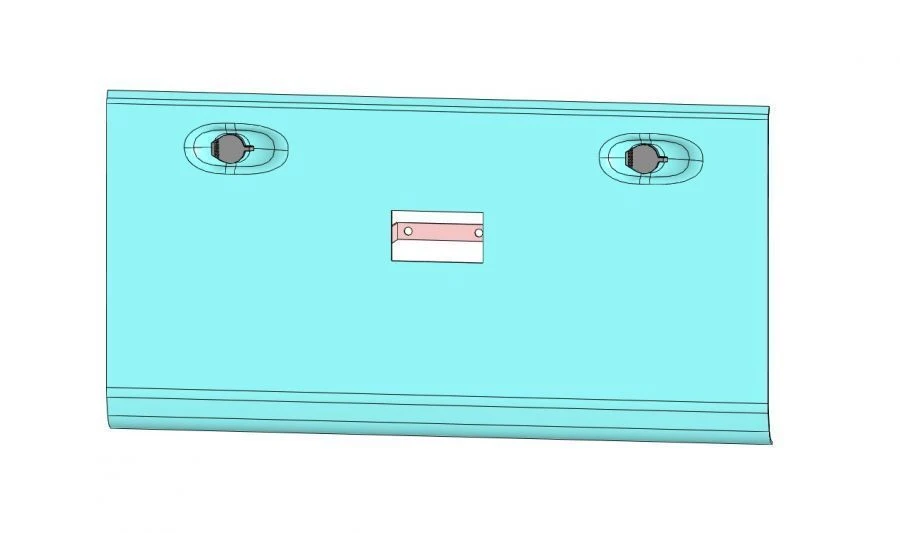 Rear Access Hatch Made of Polyester Fiberglass 5299230-5412520-50/B