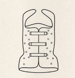 Rigid Spine Support Corset for Lumbar Region KР0-268