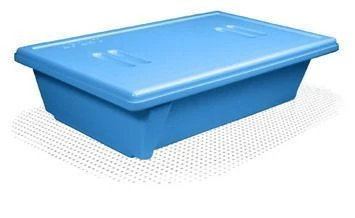 Polymer Containers with Perforated Tray and Lid for Pre-Sterilization Cleaning