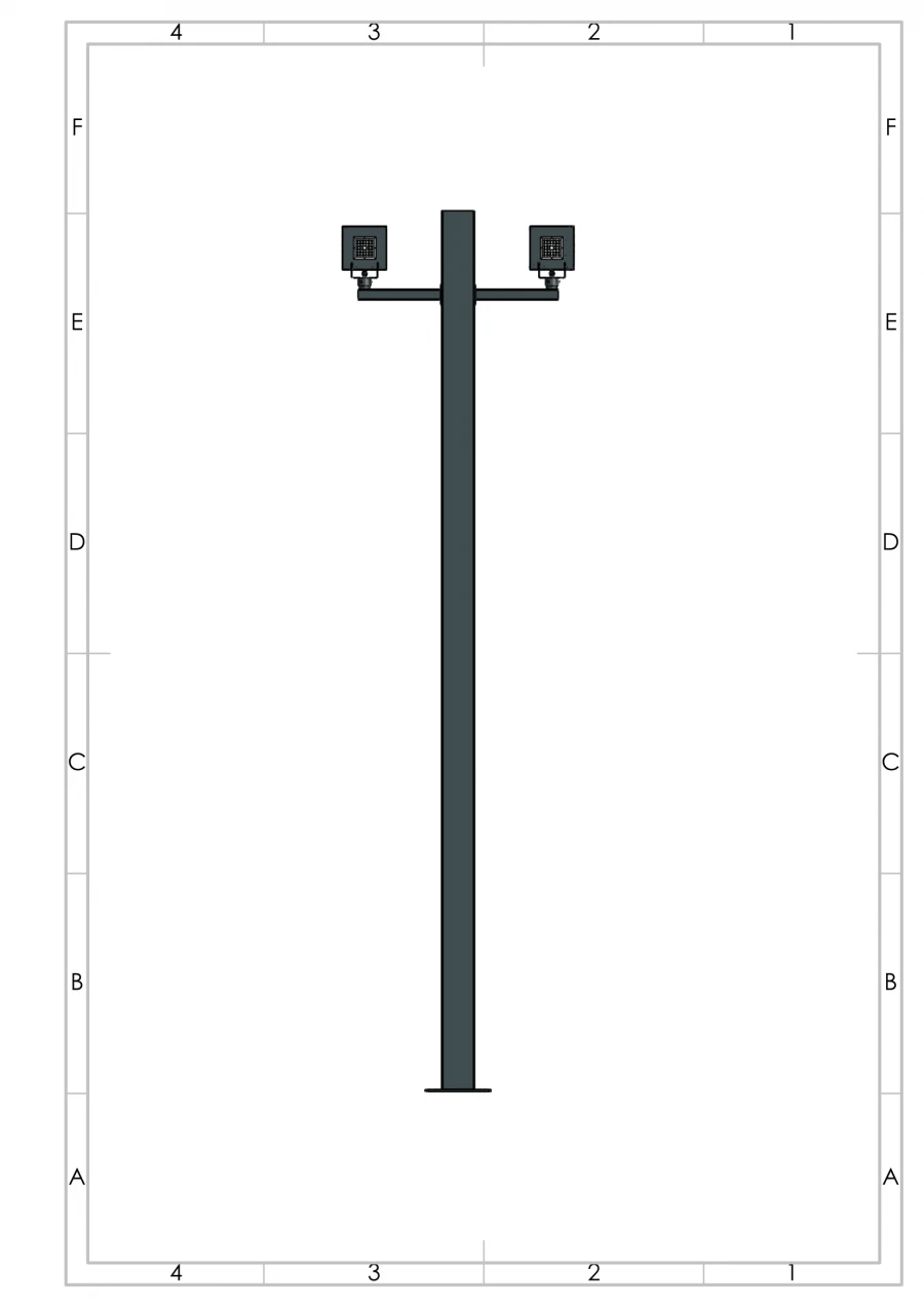 Steel Outdoor Lighting Poles OTKVPf 150-4.0