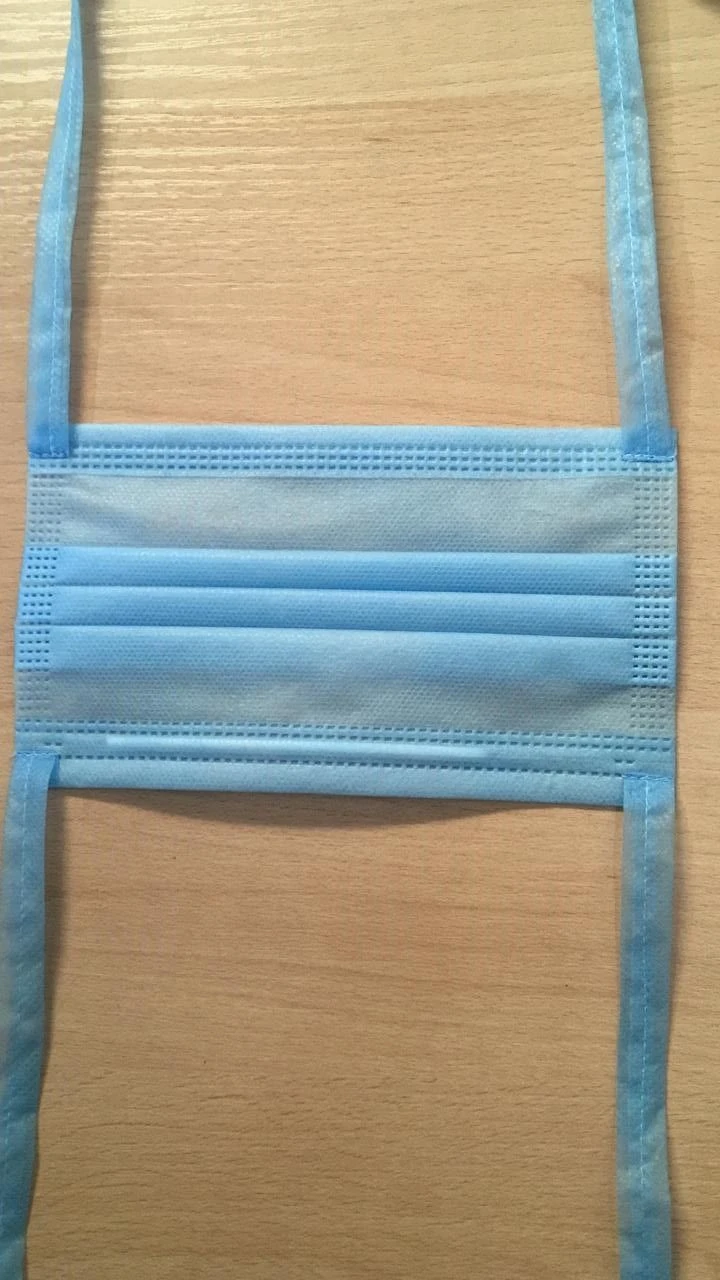 Disposable Non-Sterile Surgical Mask 3-Layer Blue 18x9 cm