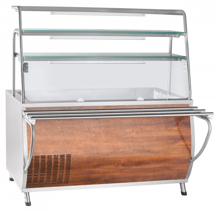High-Temperature Refrigerated Display Counter with Neutral Cabinet PВВ(Н)-70Т-01-НШ