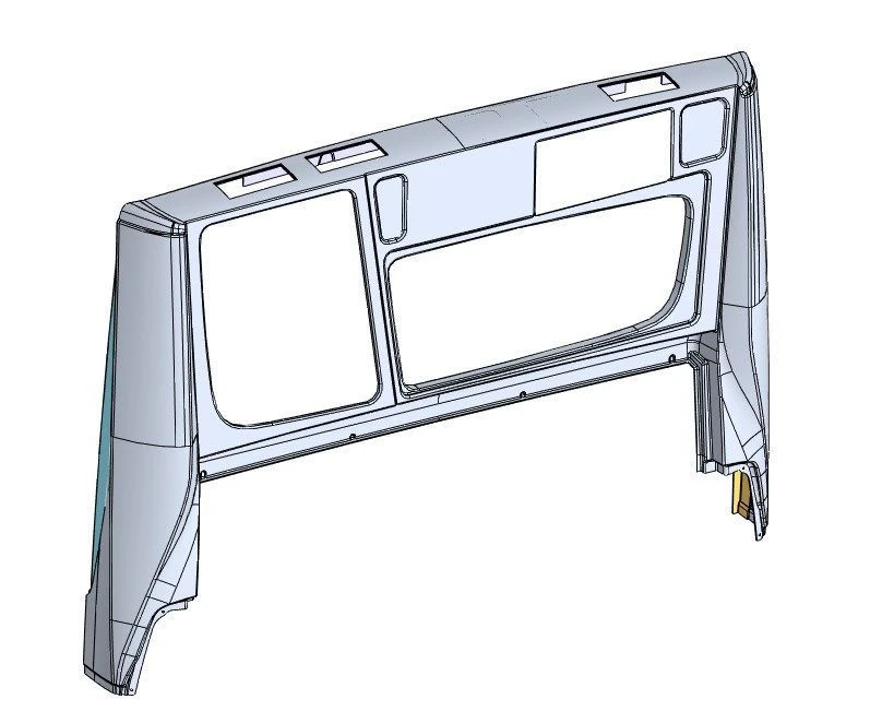 Polyester Glass Fiber Rear Mask Assembly 62825-401-5602500