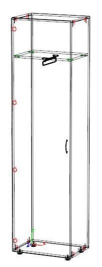 Narrow Wardrobe for Clothes, LDP