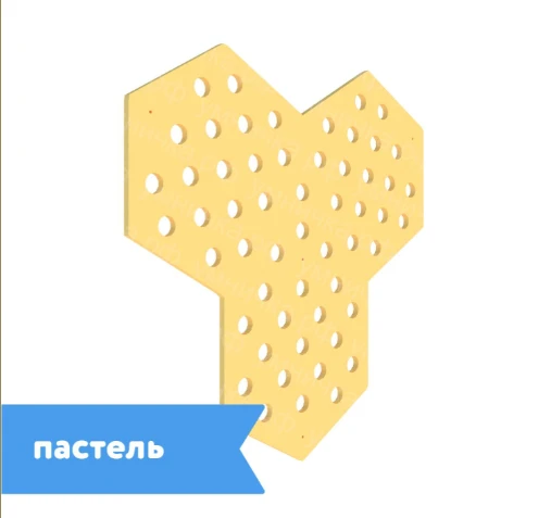 Hexagon Wall Panel "Cracker" (Pastel) NPK-001p