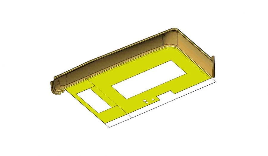 Front Left Podium Cladding with Assembly Panel 529222-5107095 SB
