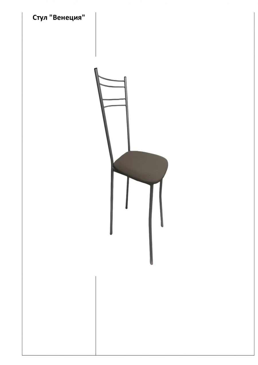 Metal Frame Chair "Venice" - Model: V1001