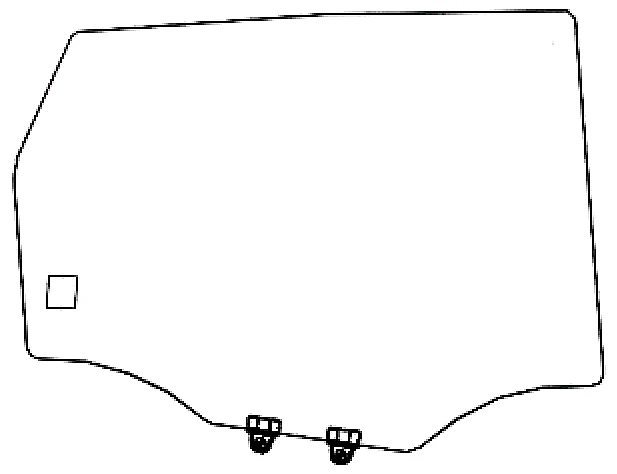 Great Wall A01 стекло задних дверей (левое) (цвет: G) Код 00479TDR03002