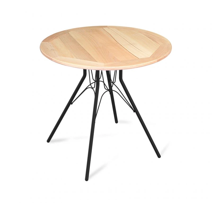 Solid Beech Table with Metal Base, Sheffilton SHT-TU34-P/70