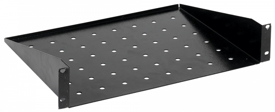 Black 1U Console Shelf L=350mm RS105-350P-R for Equipment