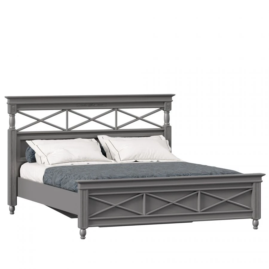 Ameli Bed 1800 with Bed Base (Onyx Gray) - Model LD.642820.000