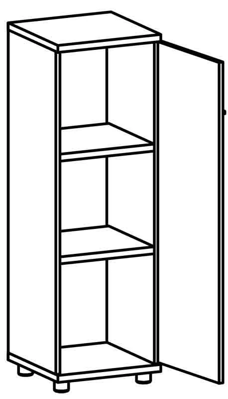 Narrow Document Cabinet 8313 "Galant" Series