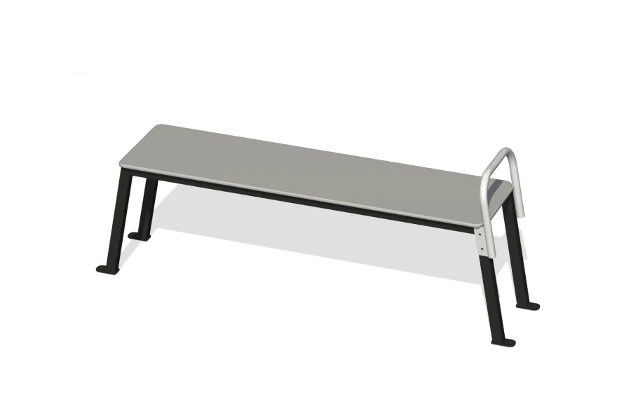 Horizontal Gymnastics Bench with Foot Fixation for Body Lift Test