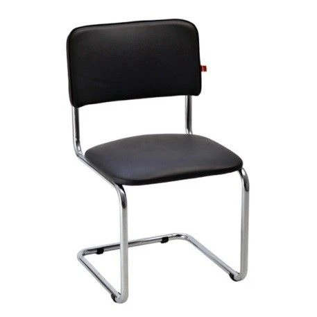 Black Metal Frame Chair Without Armrests