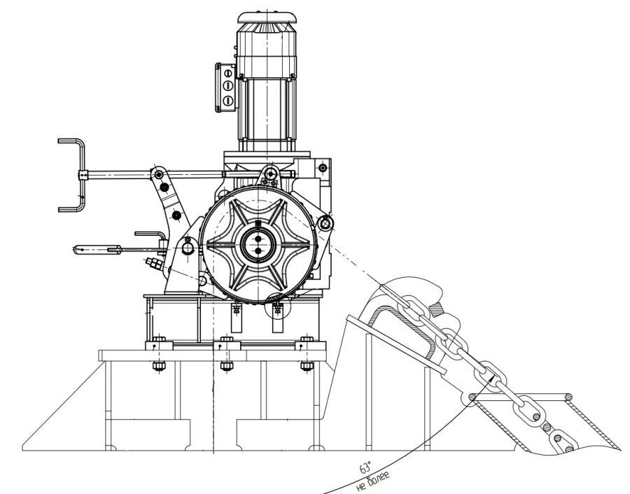 Electric Anchor Chain Windlass B3-17.5 for Marine Use