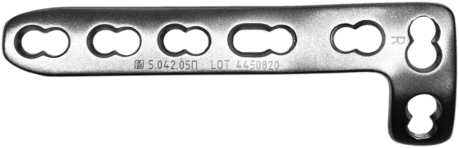 Titanium Alloy L-Shaped Plate with Angular Stability