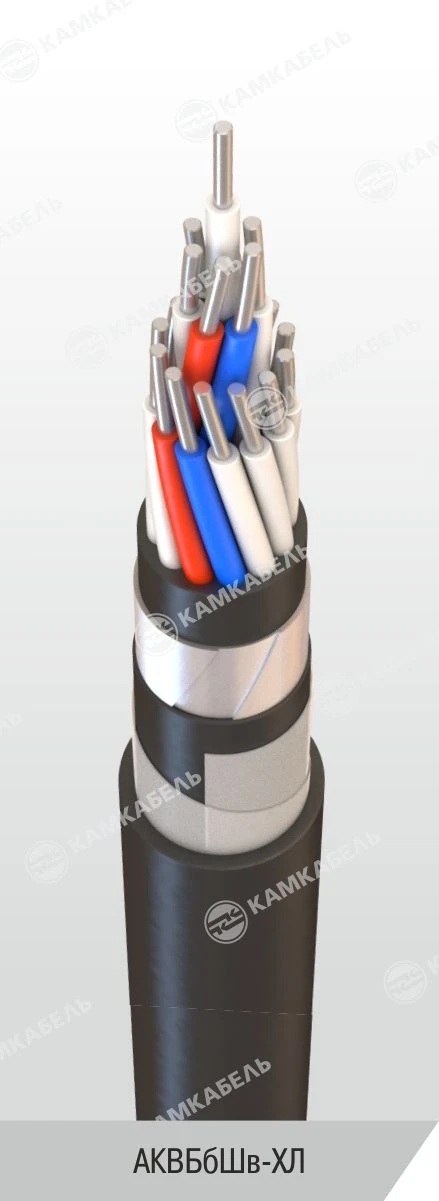 Control Cable with Aluminum Conductors and PVC Insulation, Armored, Cold-Resistant