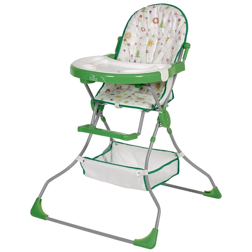 Polini Kids 252 Forest Friends High Chair, Green