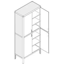 Medical Materials Storage Cabinet MA-17
