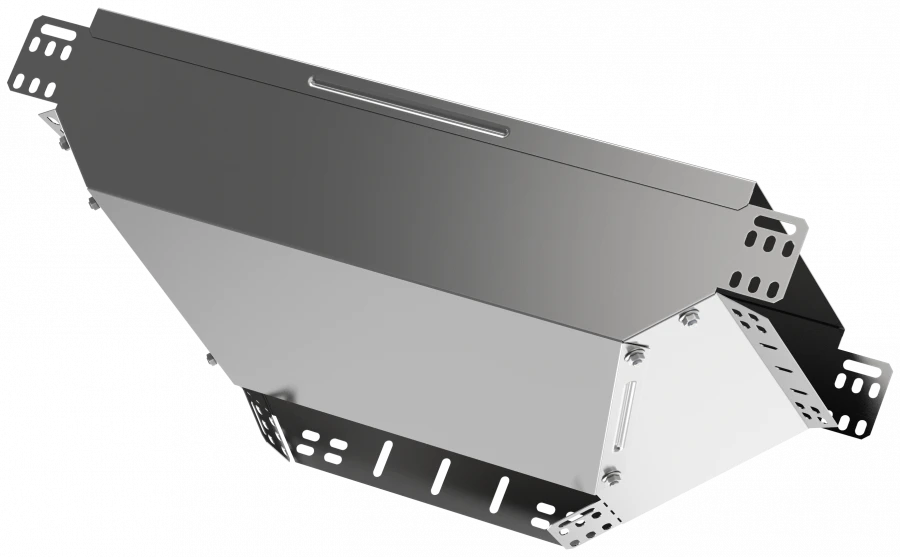 Vertical T-Branch Cable Tray Diverter 50x400 HDZ CLM50D-OVNB-050-400-HDZ