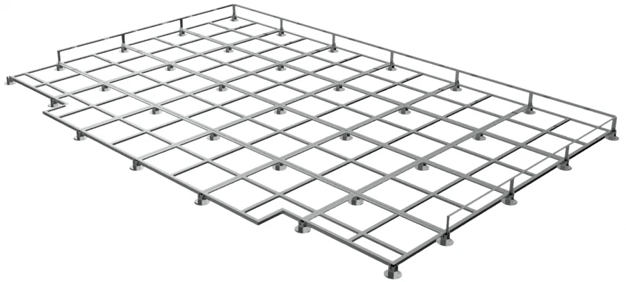 High Jump Landing Zone Base (Grid) 6x4m