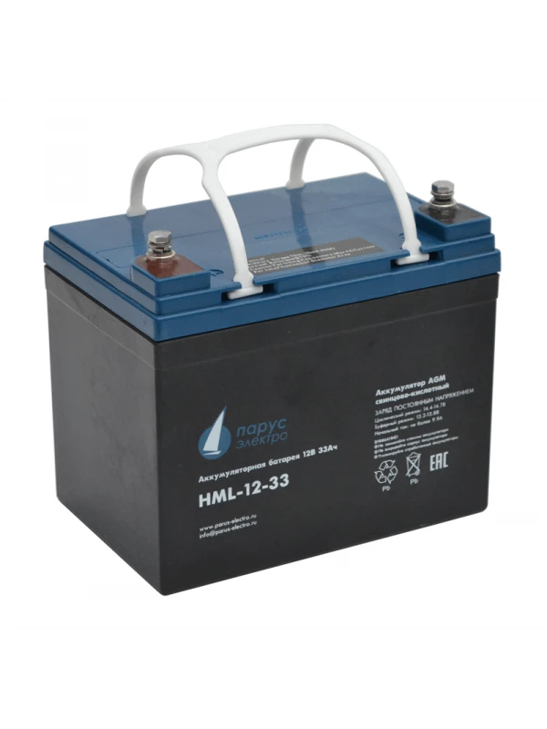 AGM Lead-Acid Battery HML-12-33 for UPS and Emergency Lighting