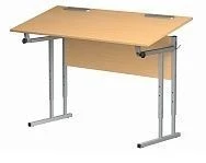 Adjustable Student Desk for Two with Tilted Top - Model SUN-26-2