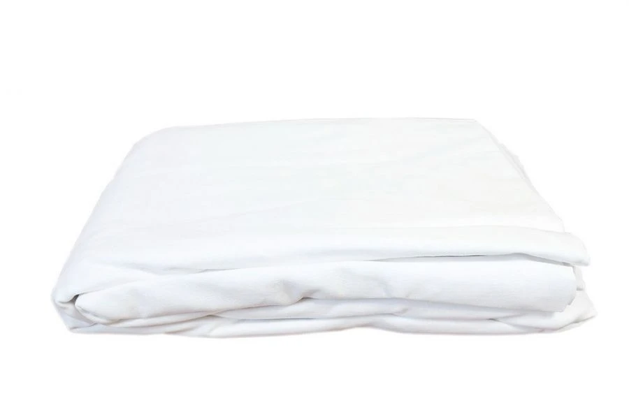 Cotton Duvet Cover Set for Double Bed, Bleached Poplin