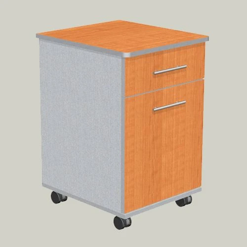 Mobile Single-Door Cabinet with Drawer TM-2