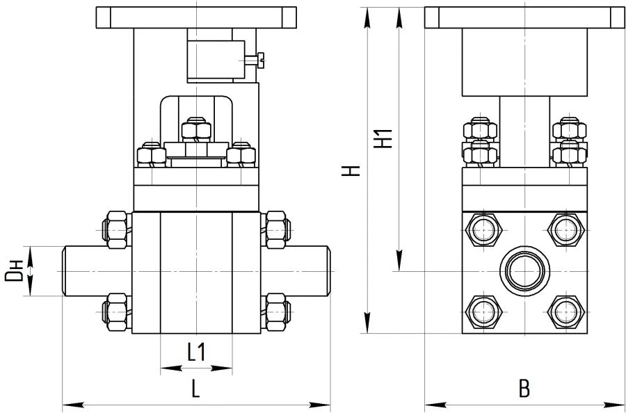 Steel Ball Valve for Pipeline Isolation - AТЭК.491811.012