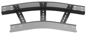 Horizontal 30-Degree Reinforced Cable Tray Bend LTU 000x00 U30