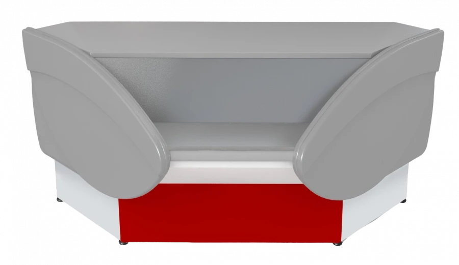 Non-Refrigerated Checkout Counter P2629 "Ilet UV" Internal Corner (Red)