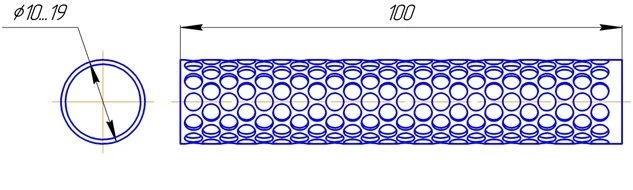 Intervertebral Spacer (10-20mm Diameter, 100mm Length)