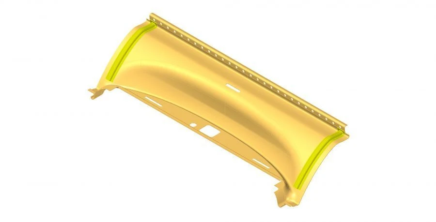 Middle Door Drive Panel for LiAZ 529220, Component 529220-5702223