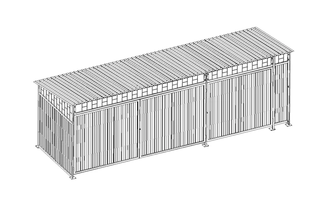 Waste Bin Canopy for Trash Collection (6.5m) SZ-244.00