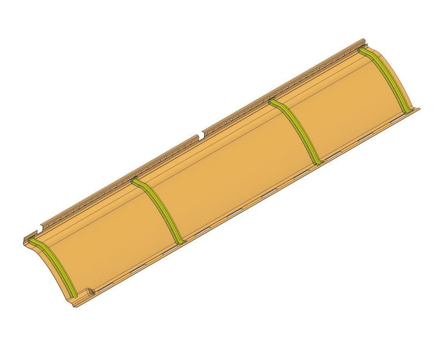 Front Left Ceiling Panel for LiAZ 529222 - 529222-5702219