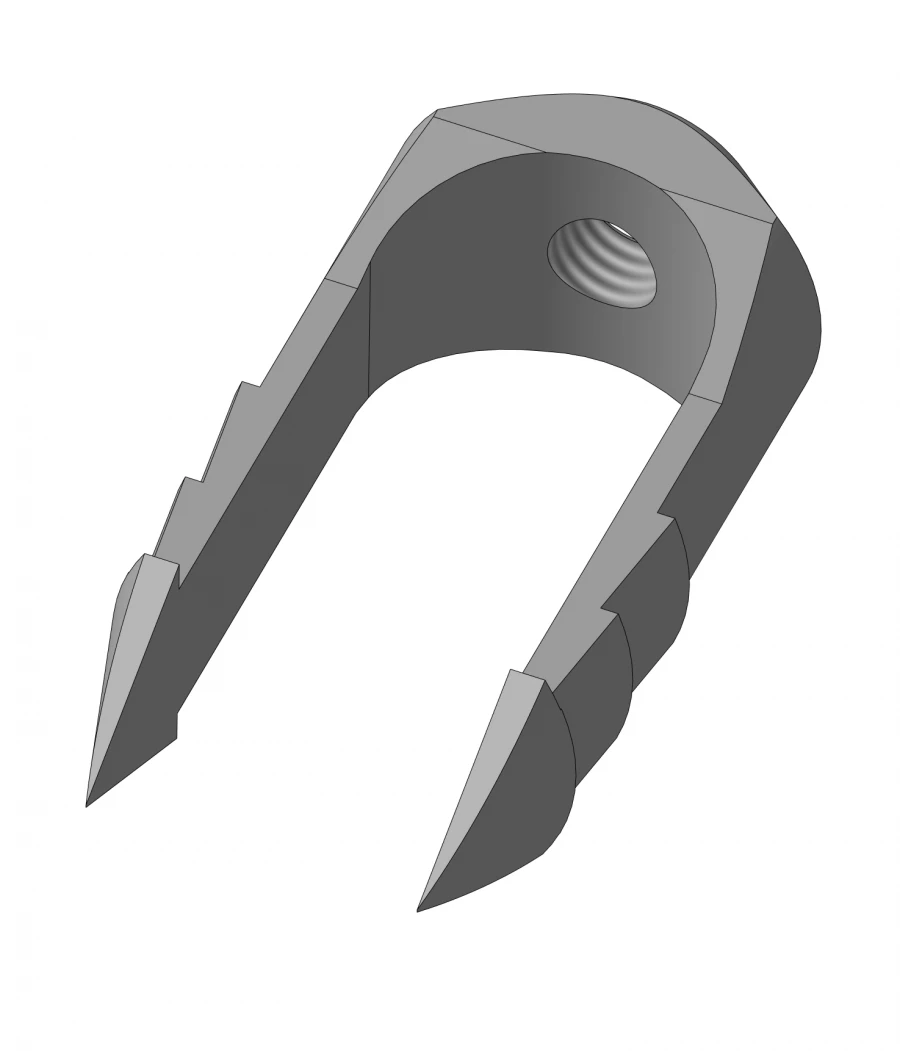 Harpoon Bone Block Fastening Clamp, Model OM005.00.00