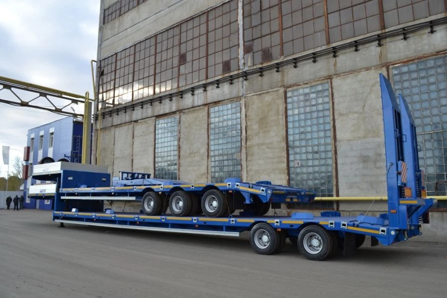 Politrans 94182-010 Heavy-Duty Semi-Trailer with Metal Platform