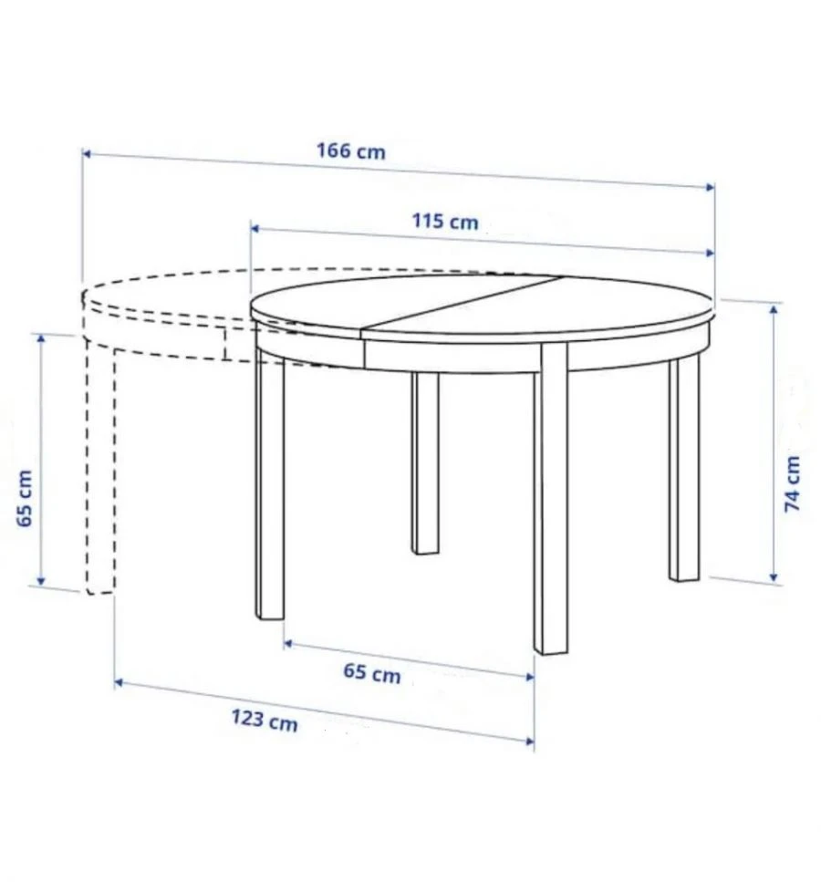 Rectangular Dining Table Model "Tor