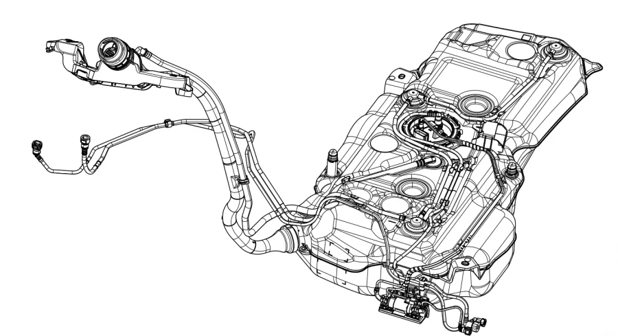 Plastic Fuel Tank for Tiguan NF Front and Kodiaq 5QF 201 021 DB/NR