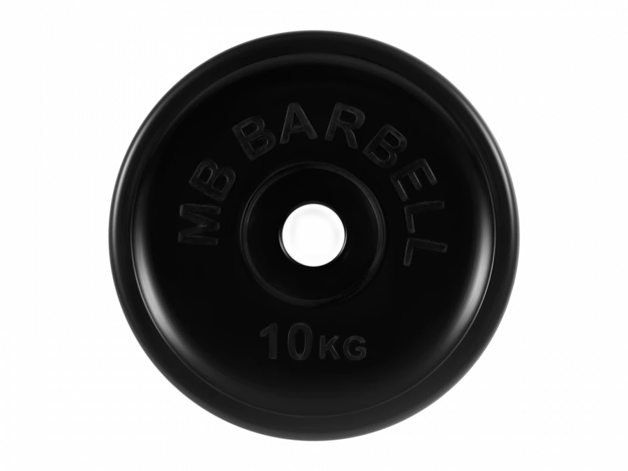 Rubber Coated Disc "Euro-Classic", Black, 51 mm, 10 kg (MB-PltBE-10)