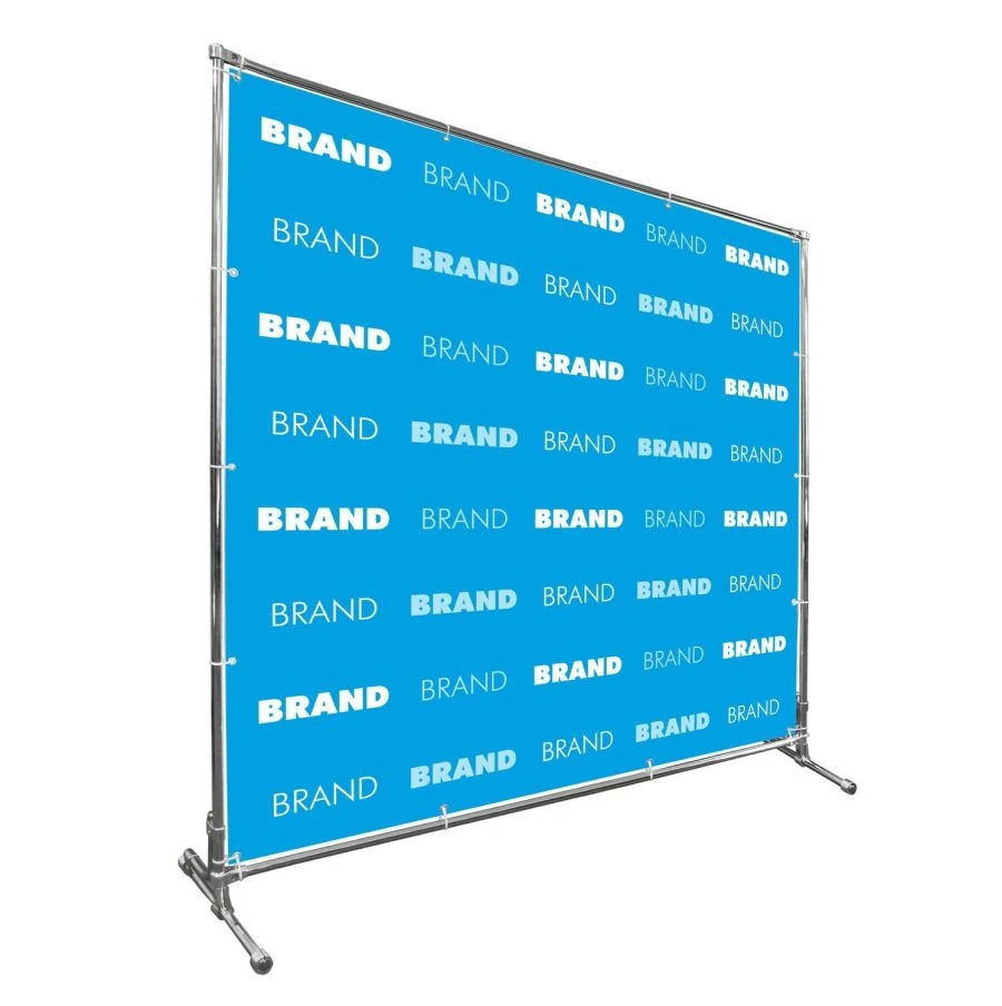 Banner on Disassembled Chrome Structure
