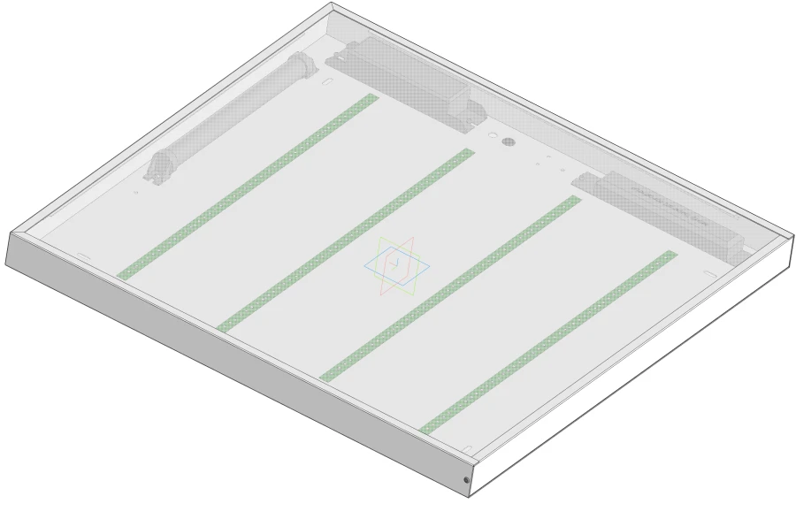 Econex Office E 595x595 30 CRI90 EM LED Light Fixture