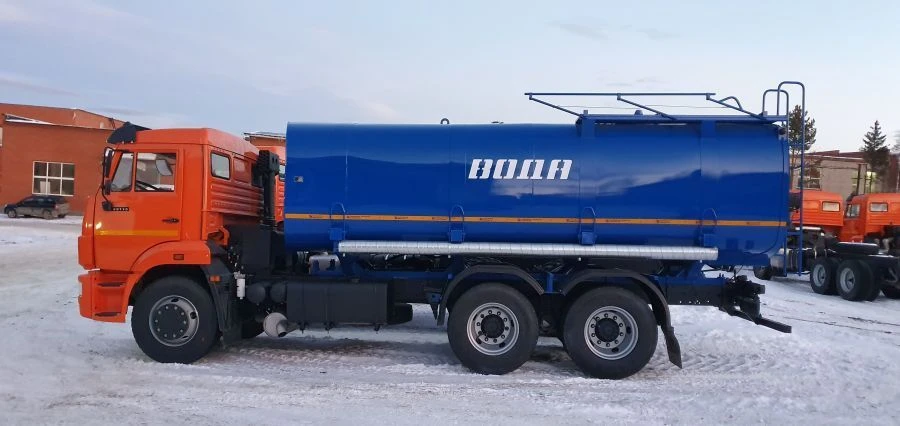 автоцистерна для перевозки пищевых жидкостей (технической воды) АЦПТ/АЦВ/ АЦ, автоцистерна каналопромывочная 4671М3-20 на шасси 
